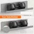 LuxusKollektion Schweberegale Bilderleiste Kunststoff grau 30x10x8cm 4er-Set