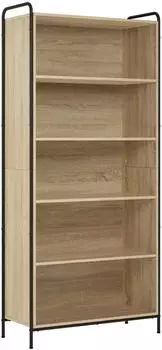 vidaXL B&uuml;cherregal 55,5x33x174cm Holzwerkstoff Sonoma-Eiche
