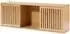 en.casa Wandregal Ypäjä mit 2 Schiebetüren, Bambus, 93x20x33cm