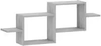 vidaXL Wandregal Sonoma-Grau 95 x 17 x 37 cm Holzwerkstoff