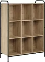 vidaXL B&uuml;cherregal 57 x 33 x 111 cm Holzwerkstoff Sonoma-Eiche