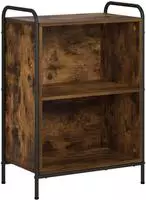 vidaXL B&uuml;cherregal 55,5 x 33 x 174 cm Holzwerkstoff R&auml;uchereiche