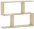 vidaXL Wandregal Sonoma-Eiche 72x17x55,5cm Holzwerkstoff