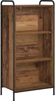 vidaXL B&uuml;cherregal 55,5x33x174cm Holzwerkstoff Altholz-Optik (8013912)