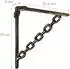 Relaxdays Regalwinkel Gusseisen, Ketten-Motiv, 2er Set, bronze (10032086_490)