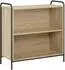 vidaXL Bücherregal 80x33x80cm Holzwerkstoff Sonoma-Eiche