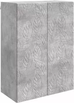 vidaXL Wandschrank 66x34,5x90cm Holzwerkstoff betongrau