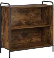 vidaXL B&uuml;cherregal 80 x 33 x 80 cm Holzwerkstoff R&auml;uchereiche
