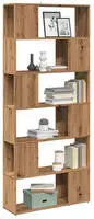 vidaXL B&uuml;cherregal/Raumteiler Artisan-Eiche 80x24x186 cm