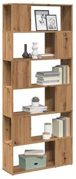 vidaXL B&uuml;cherregal/Raumteiler Eiche Artisan 80x24x186cm (856737)