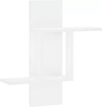 vidaXL Wandregal wei&szlig; 59x17x63cm Holzwerkstoff