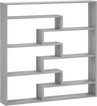 vidaXL Wandregal Holzwerkstoff sonoma-grau 103x17x102cm