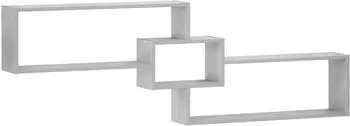 vidaXL Wandregal betongrau 158x17x53cm Holzwerkstoff