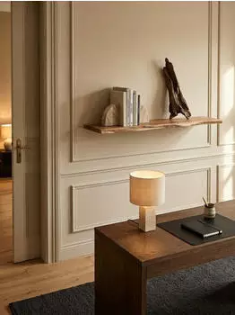 KADIMA DESIGN Wandregal Baumkante Akazie Massivholz 100x26x4cm (4255632582042)