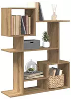 vidaXL Raumteiler-B&uuml;cherregal Artisan-Eiche 92x29x112 cm Holzwerkstoff