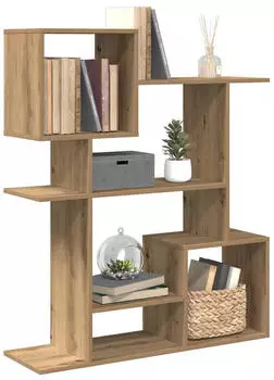 vidaXL Raumteiler-B&uuml;cherregal Artisan-Eiche 92x29x112cm Holzwerkstoff