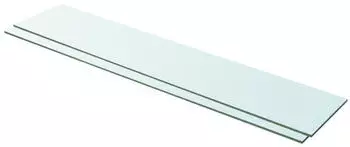 vidaXL Regalb&ouml;den 2 Stk. Glas transparent 100x20cm