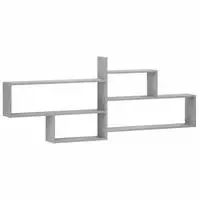 vidaXL Wandregal Betongrau 168,5 x 17 x 68 cm Holzwerkstoff