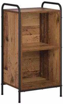 vidaXL B&uuml;cherregal 55,5x33x174cm, Holzwerkstoff, Altholz-Optik (8013888)