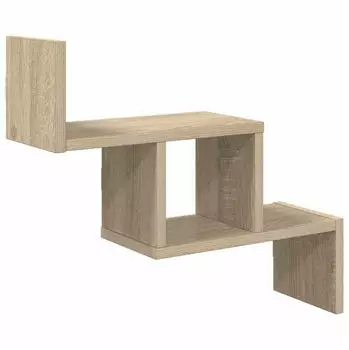 vidaXL Wandregal Sonoma-Eiche, Holzwerkstoff, 48x15x42cm