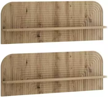 vidaXL Wandregal 2 Stk. Artisan-Eiche 102x13,5x37,5cm