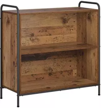 vidaXL B&uuml;cherregal 80x33x80cm Holzwerkstoff, Altholz-Optik (8013900)