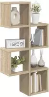 vidaXL Wandregal Sonoma-Eiche 39 x 15 x 76 cm