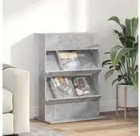 vidaXL Magazinregal Beton Grau 70 x 41 x 96 cm Holzwerkstoff