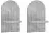 vidaXL Schweberegal 2er-Set betongrau 23x13,5x37,5cm Holzwerkstoff