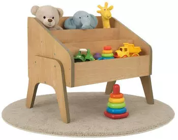 Mein-Regal Mill Bücherbox MDF, 3 Etagen, eiche natur (55x34x45cm)