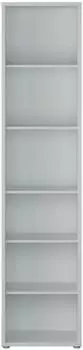 Forte Alice Springs Bücherregal 50, 5 Einlegeböden, Secret Grey, 49,8x214,3x34,9cm (94345038-0)