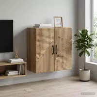 vidaXL Wandschrank 59 x 31 x 60 cm Holzwerkstoff Artisan-Eiche