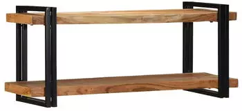 vidaXL Wandregal 110x33x45cm massives Akazienholz