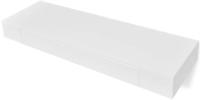 vidaXL Wandregal mit Schublade MDF Wei&szlig;