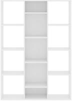 vidaXL Raumteiler/B&uuml;cherregal Wei&szlig; 100x24x140 cm Holzwerkstoff