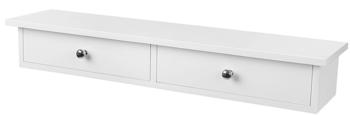 Songmics Schweberegal 2 Schubladen weiß (LWS65WT)