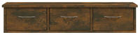 vidaXL Wandschrank R&auml;uchereiche 88x26x18,5 cm Holzwerkstoff