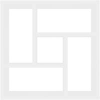 vidaXL Wandregal Wei&szlig; 45,1x16x45,1 cm Holzwerkstoff
