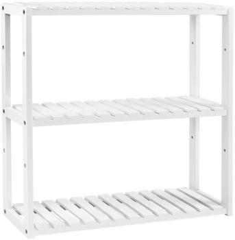 Songmics BCB13W Bambusregal 60x54x15 cm wei&szlig;