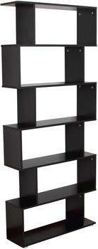 HomCom Standregal 25x80x192cm schwarz (831-037BK)