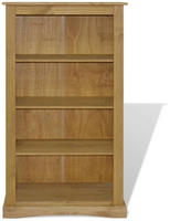 vidaXL B&uuml;cherschrank 4 F&auml;cher Mexiko-Stil Kiefernholz 80x29x150 cm