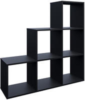 Treppenregal , Schwarz, 105 X 107.5 Cm, Vicco