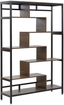 Beliani Daven 180x115x35 cm dunkler Holzfarbton/schwarz