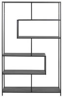 ACTONA GROUP B&uuml;cherregal Metallgestell, modernes Design, 5 Einlegeb&ouml;den,