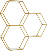 OTTO home Deko-Wandregal "Lenia, 3 Ablagefl&auml;chen aus Glas in einer besonderen Form