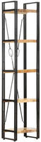 vidaXL B&uuml;cherregal 5 F&auml;cher 40x30x180 cm Mango Massivholz