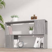 vidaXL B&uuml;cherregal Grau Sonoma 100x24x63 cm Holzwerkstoff