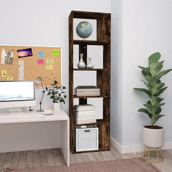 vidaXL B&uuml;cherregal R&auml;uchereiche 45x24x160 cm Holzwerkstoff