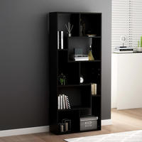 B&uuml;cherregal Schwarz 67x24x161 Cm Holzwerkstoff Vidaxl