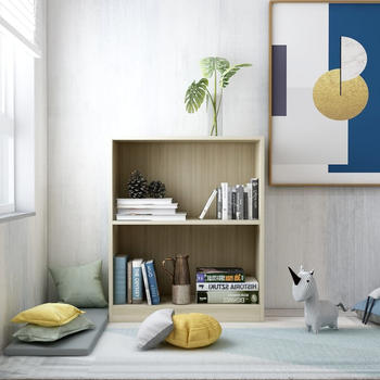 vidaXL Bücherregal Sonoma-Eiche 60x24x74,5 cm Holzwerkstoff